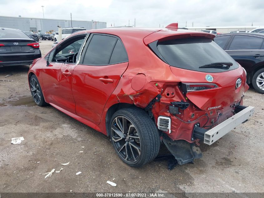 2019 TOYOTA COROLLA HATCHBACK SE/XSE JTNK4RBE0K3009384