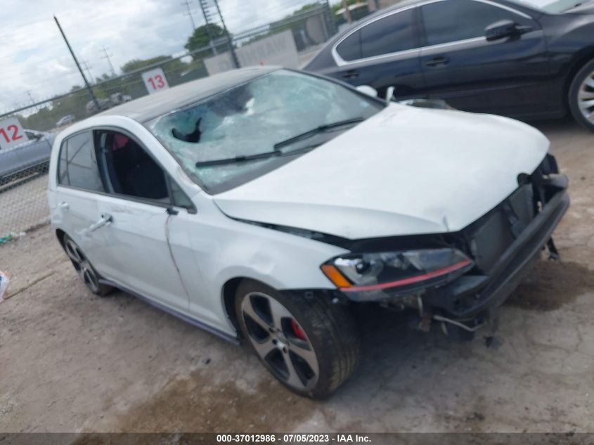 2016 VOLKSWAGEN GOLF GTI AUTOBAHN W - 3VW447AU7GM051595