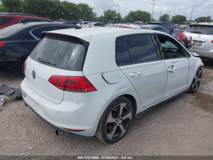 2016 VOLKSWAGEN GOLF GTI AUTOBAHN W - 3VW447AU7GM051595