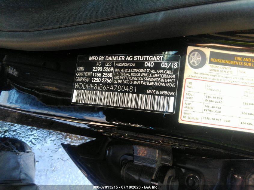 2014 MERCEDES-BENZ E-CLASS E 350 - WDDHF8JB6EA780481