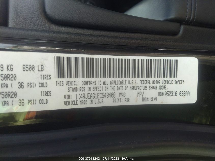 2014 JEEP GRAND CHEROKEE ALTITUDE - 1C4RJEAG1EC543408