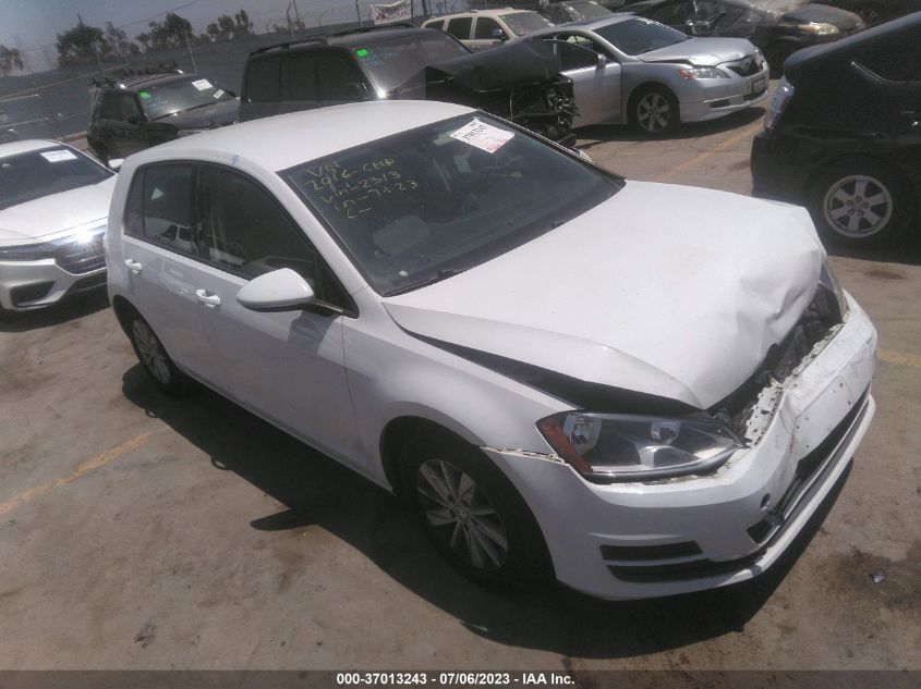 2016 VOLKSWAGEN GOLF TSI S - 3VW217AU2GM022313