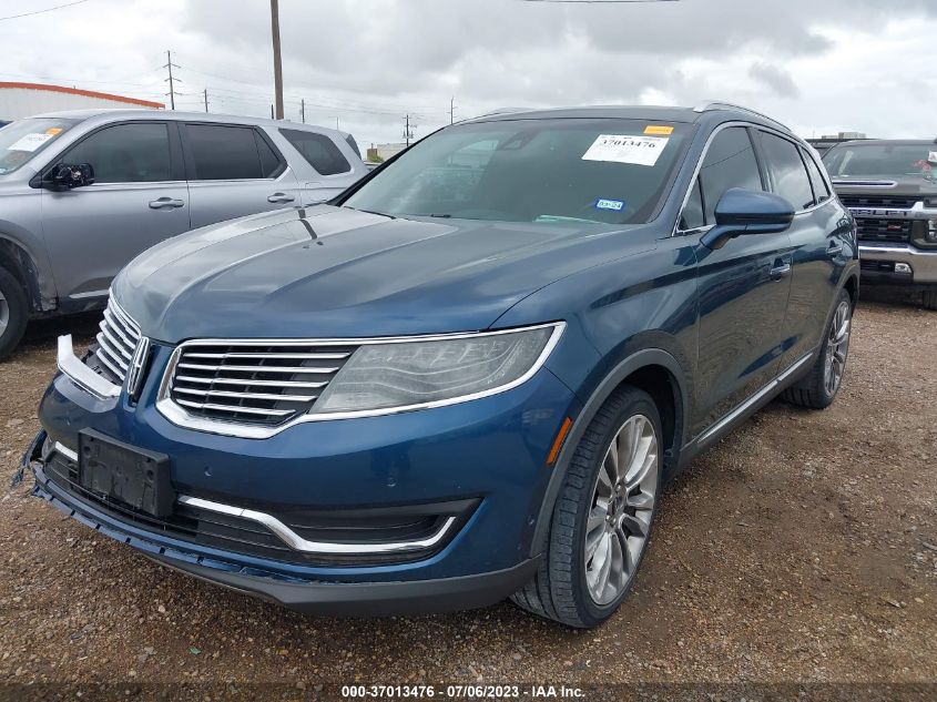 2016 LINCOLN MKX RESERVE - 2LMPJ6LR3GBL58579