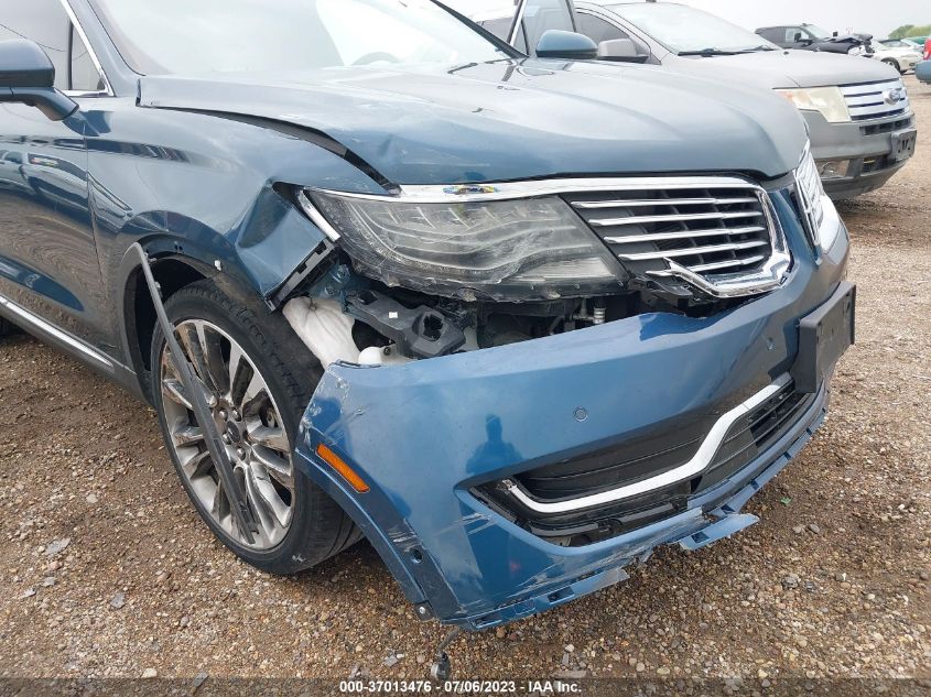 2016 LINCOLN MKX RESERVE - 2LMPJ6LR3GBL58579