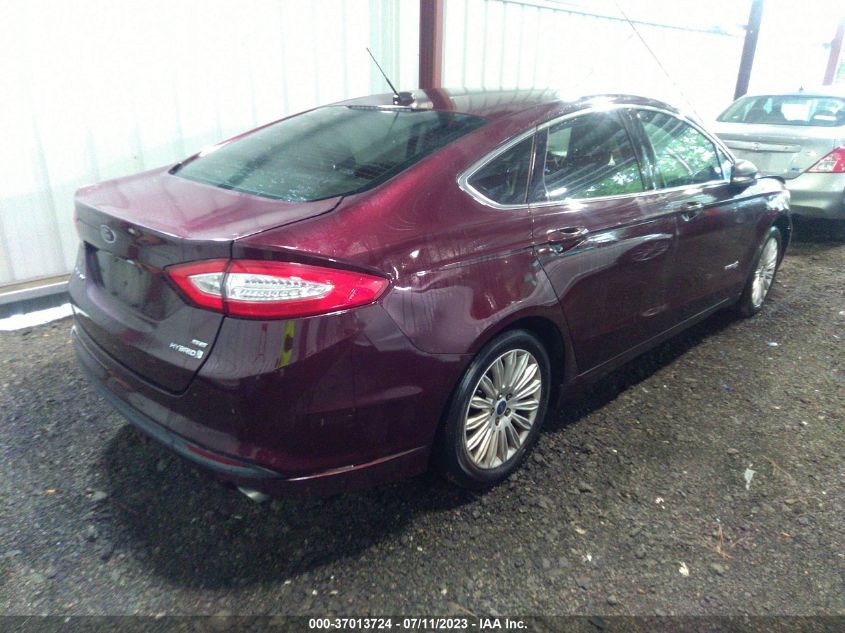 2013 FORD FUSION SE HYBRID - 3FA6P0LU8DR170686