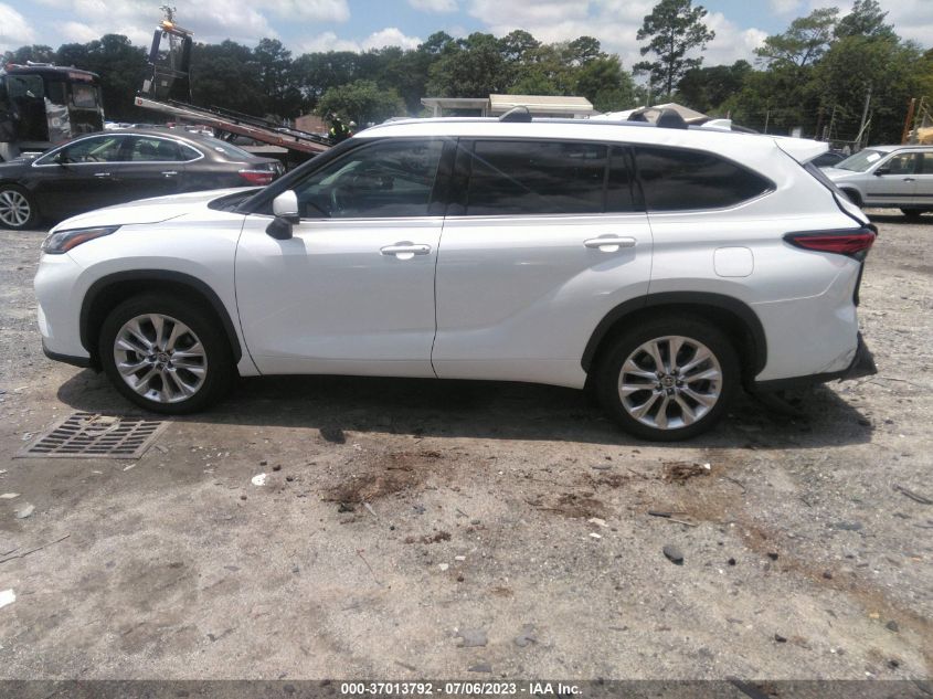 2022 TOYOTA HIGHLANDER LIMITED - 5TDYZRAH1NS109170