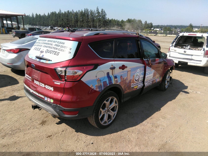 VIN 1FMCU0J98HUD12131 2017 FORD ESCAPE TITANIUM
