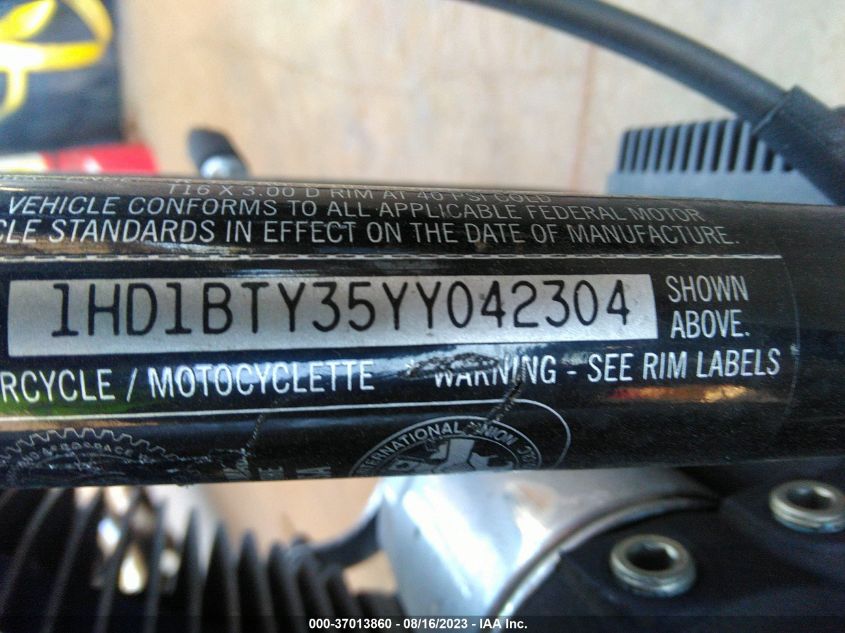2000 HARLEY-DAVIDSON FXSTB 1HD1BTY35YY042304