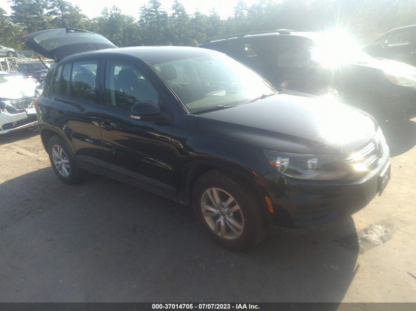 2013 VOLKSWAGEN TIGUAN S - WVGBV7AX6DW507689