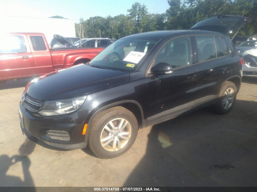 2013 VOLKSWAGEN TIGUAN S - WVGBV7AX6DW507689