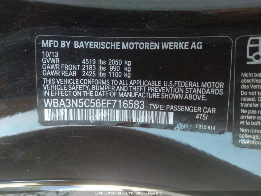 2014 BMW 4 SERIES 428I XDRIVE - WBA3N5C56EF716583