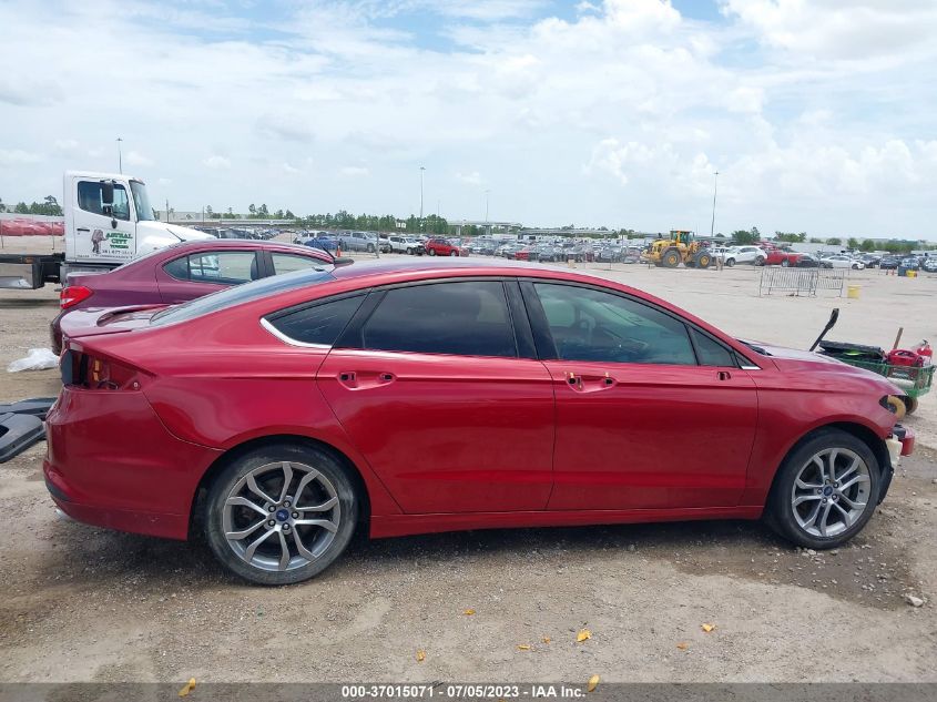 2017 FORD FUSION SE - 3FA6P0HDXHR206246