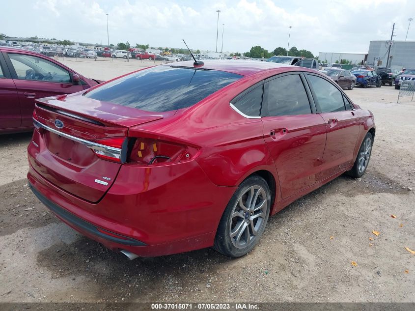 2017 FORD FUSION SE - 3FA6P0HDXHR206246