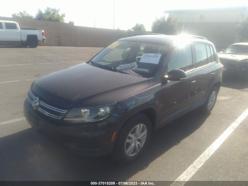 2016 VOLKSWAGEN TIGUAN S - WVGBV7AX6GW558257