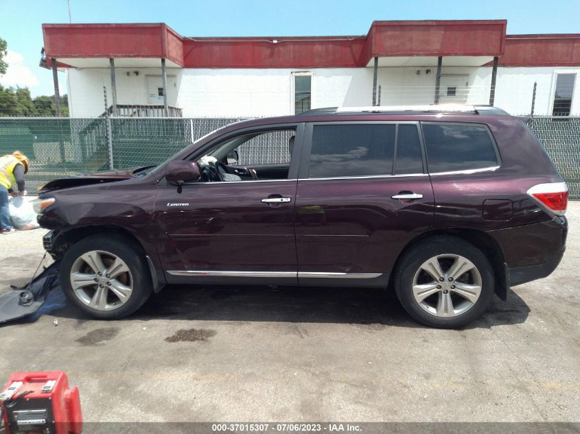 2013 TOYOTA HIGHLANDER LIMITED - 5TDDK3EH7DS177532
