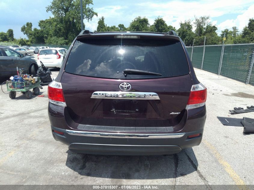 2013 TOYOTA HIGHLANDER LIMITED - 5TDDK3EH7DS177532