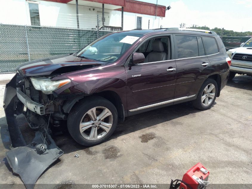 2013 TOYOTA HIGHLANDER LIMITED - 5TDDK3EH7DS177532