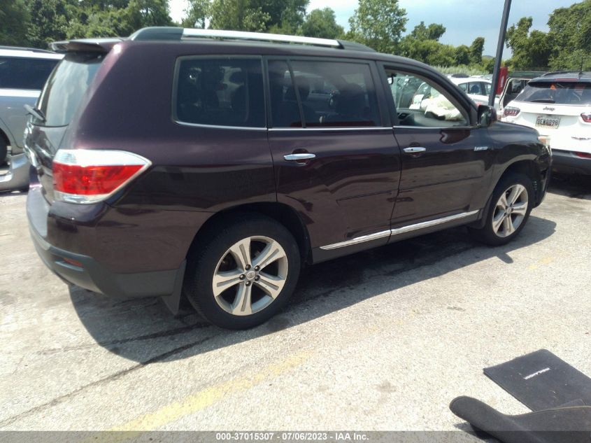 2013 TOYOTA HIGHLANDER LIMITED - 5TDDK3EH7DS177532