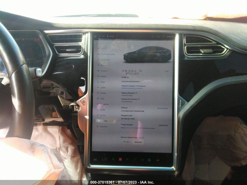 2016 TESLA MODEL X P90D/60D/P100D - 5YJXCAE47GF003111
