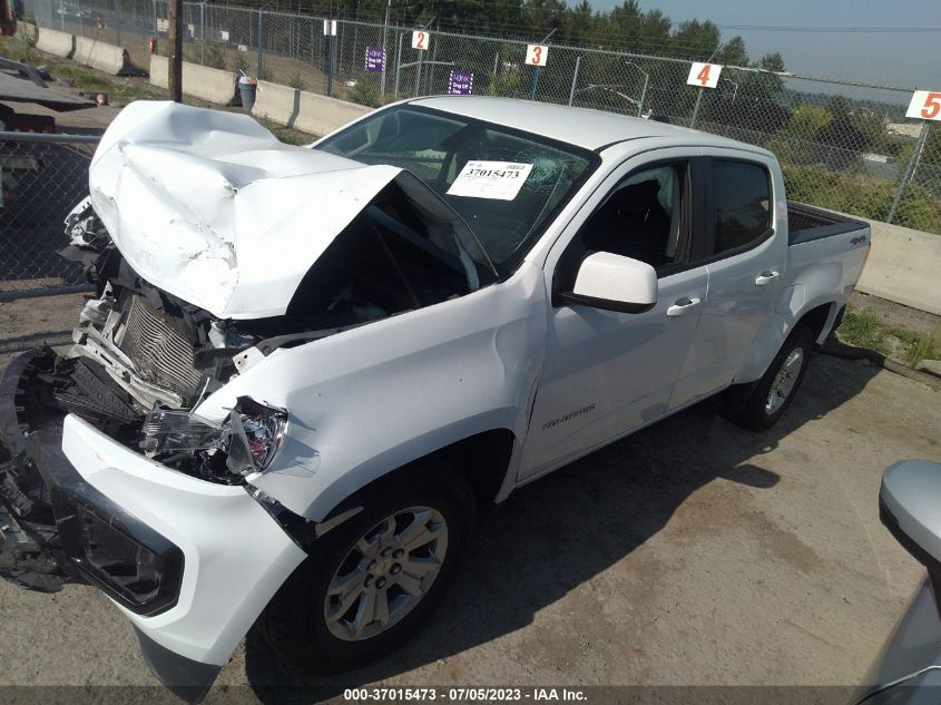 2021 CHEVROLET COLORADO 4WD LT - 1GCGTCEN6M1137147