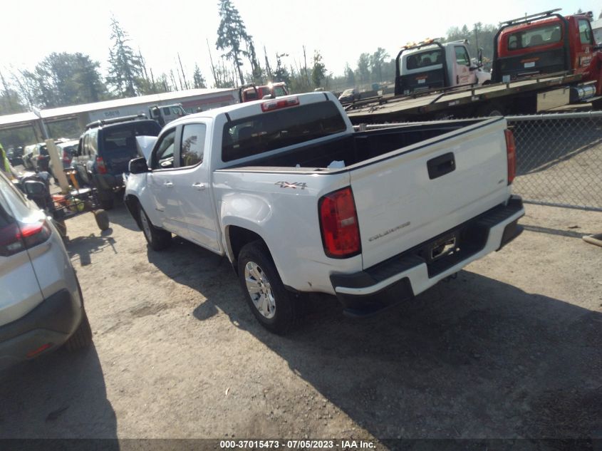 2021 CHEVROLET COLORADO 4WD LT - 1GCGTCEN6M1137147