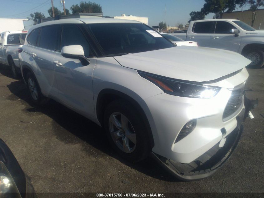 2022 TOYOTA HIGHLANDER LE - 5TDZZRAH6NS541760