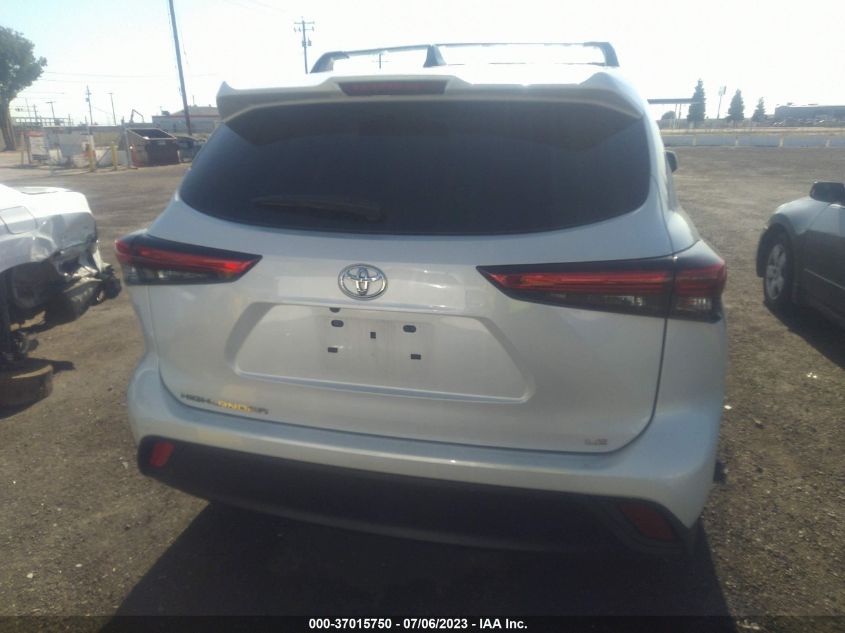 2022 TOYOTA HIGHLANDER LE - 5TDZZRAH6NS541760