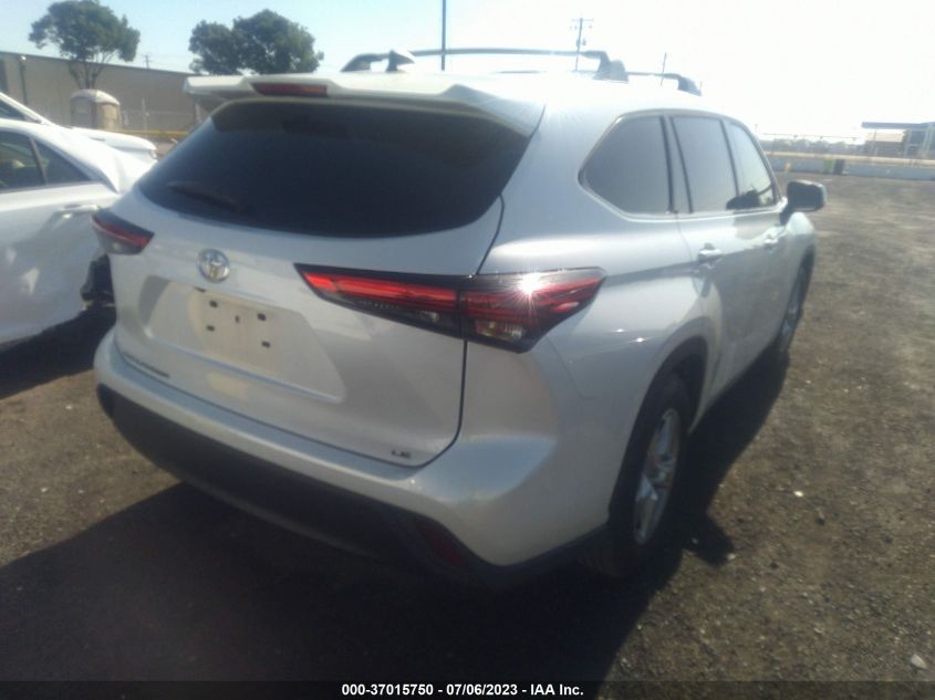 2022 TOYOTA HIGHLANDER LE - 5TDZZRAH6NS541760