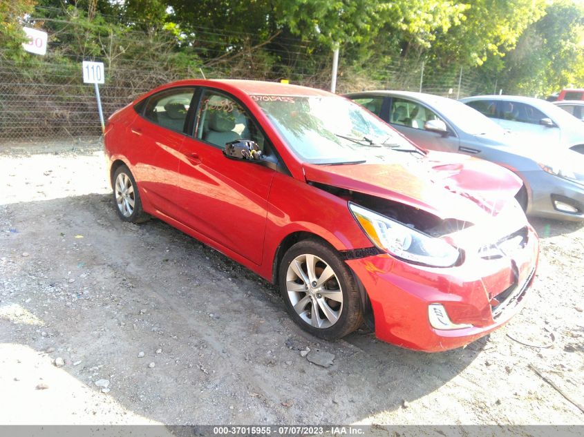2014 HYUNDAI ACCENT GLS/SE - KMHCU4AE3EU597420