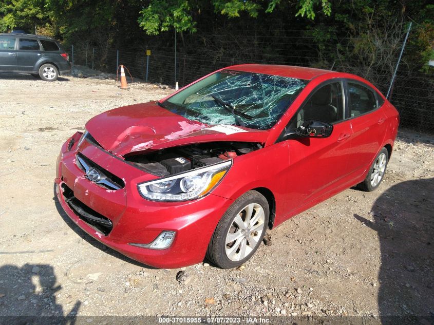 2014 HYUNDAI ACCENT GLS/SE - KMHCU4AE3EU597420