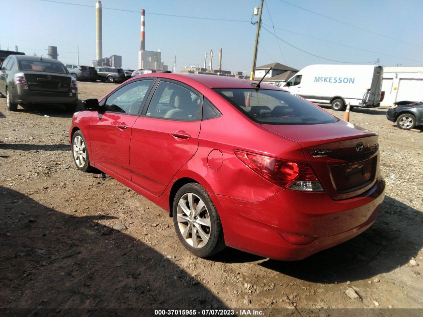 2014 HYUNDAI ACCENT GLS/SE - KMHCU4AE3EU597420