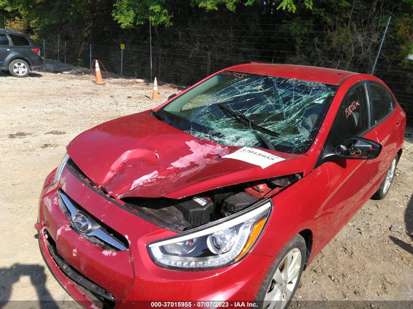 2014 HYUNDAI ACCENT GLS/SE - KMHCU4AE3EU597420