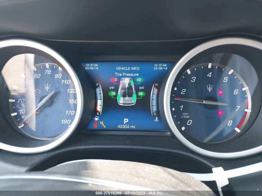 2018 MASERATI GHIBLI S Q4 - ZAM57YTA2J1278474