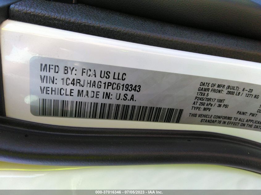 2023 JEEP GRAND CHEROKEE LAREDO - 1C4RJHAG1PC619343