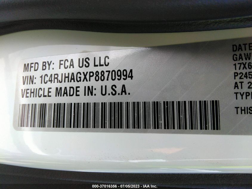 2023 JEEP GRAND CHEROKEE LAREDO - 1C4RJHAGXP8870994
