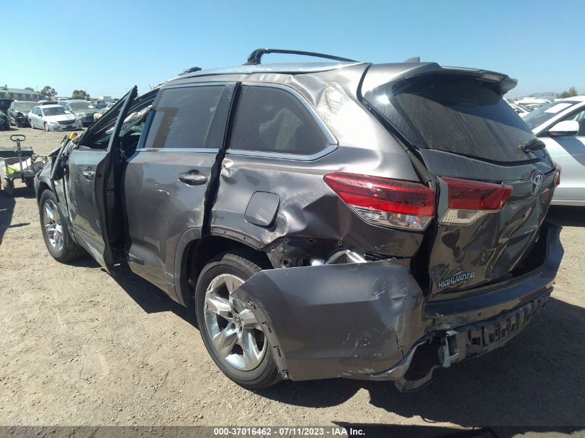 2019 TOYOTA HIGHLANDER LIMITED - 5TDYZRFH5KS289127
