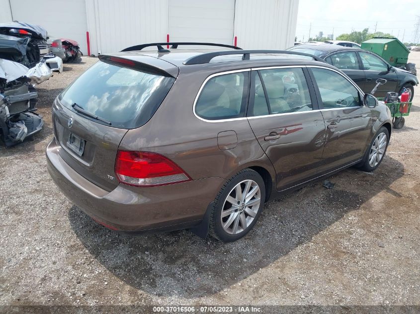 2014 VOLKSWAGEN JETTA SPORTWAGEN TDI W/SUNROOF & NAV - 3VWPL7AJ2EM619299