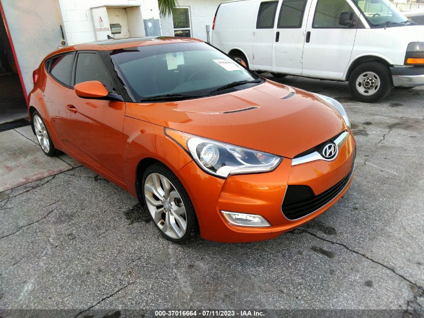 2013 HYUNDAI VELOSTER W/BLACK INT - KMHTC6AD0DU175643