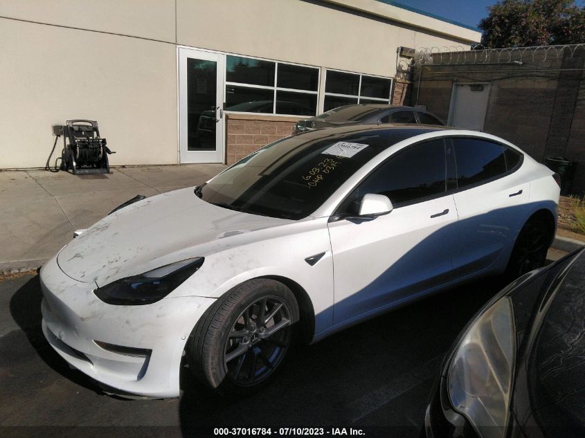 2022 TESLA MODEL 3 LONG RANGE - 5YJ3E1EBXNF210256