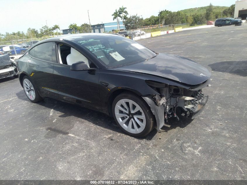 2022 TESLA MODEL 3 LONG RANGE - 5YJ3E1EB7NF152283