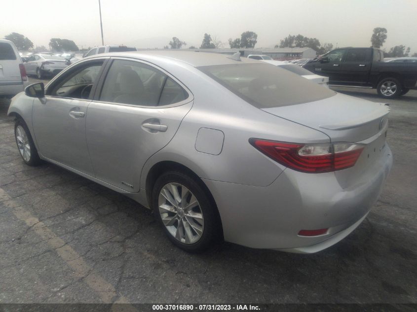 2013 LEXUS ES 300H HYBRID - JTHBW1GG7D2005608