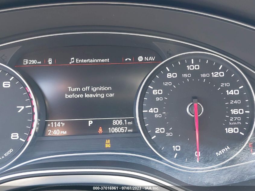 2014 AUDI A6 3.0T PREMIUM PLUS - WAUFGAFC9EN093511