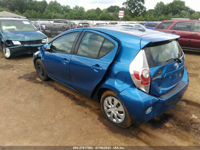 2013 TOYOTA PRIUS C ONE/TWO/THREE/FOUR - JTDKDTB38D1555249
