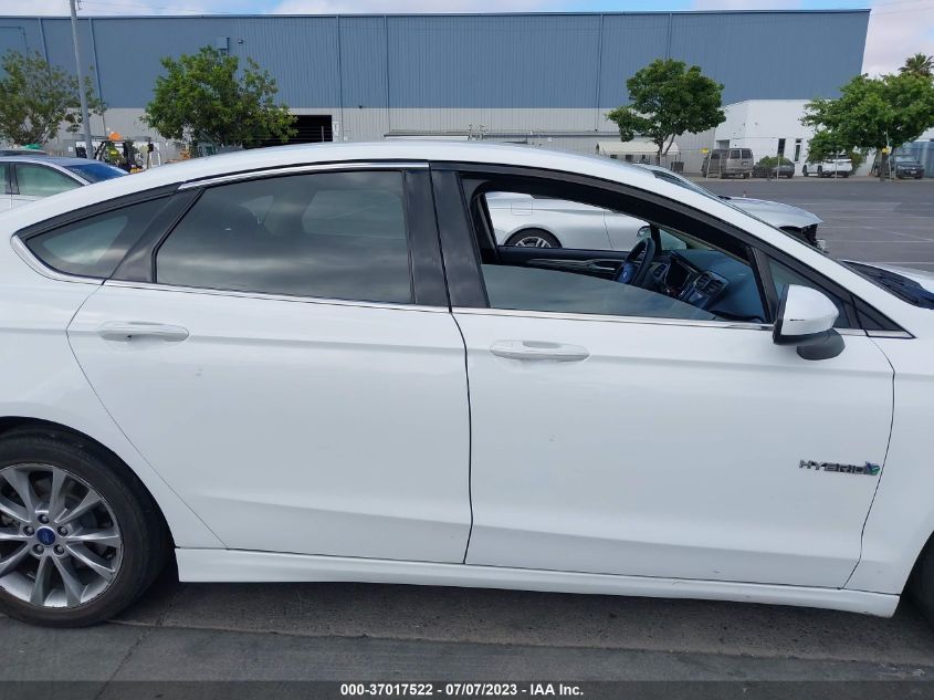 2017 FORD FUSION HYBRID SE - 3FA6P0LUXHR325969