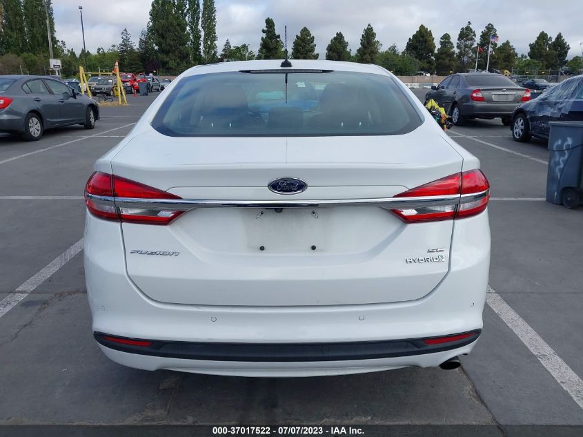 2017 FORD FUSION HYBRID SE - 3FA6P0LUXHR325969