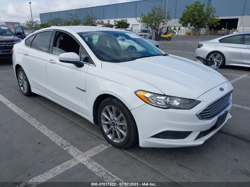 2017 FORD FUSION HYBRID SE - 3FA6P0LUXHR325969