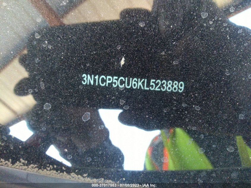2019 NISSAN KICKS S/SR/SV - 3N1CP5CU6KL523889