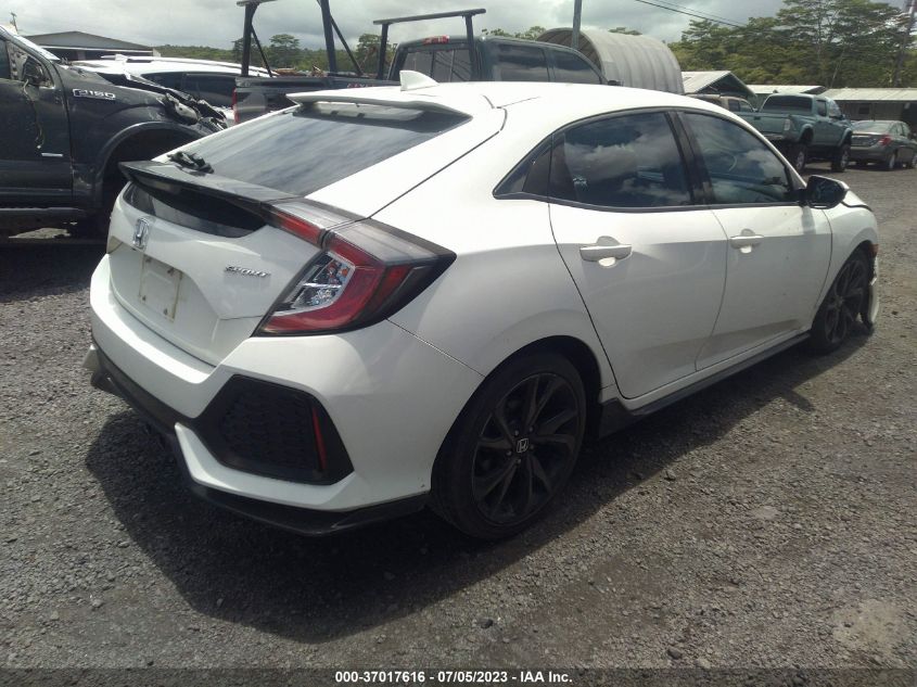 2018 HONDA CIVIC HATCHBACK SPORT - SHHFK7H48JU202333