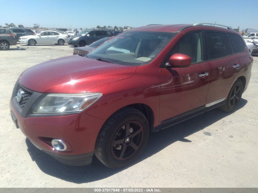 2013 NISSAN PATHFINDER SL - 5N1AR2MN4DC632379