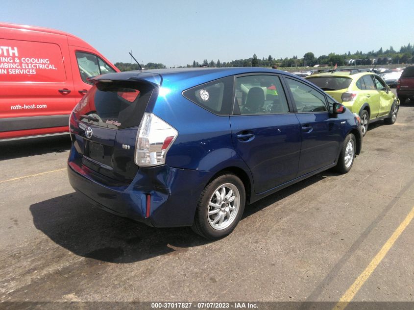 2014 TOYOTA PRIUS V TWO/THREE/FIVE - JTDZN3EU1EJ013086